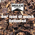 Mulch with 'Canterbury Mulch Delivery' logo and text about a 6m³ load delivered.