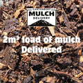 Mulch with 'Canterbury Mulch Delivery' logo and text about a 2m³ load delivered.