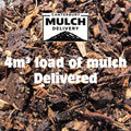 Mulch with 'Canterbury Mulch Delivery' logo and text about a 4m³ load delivered.